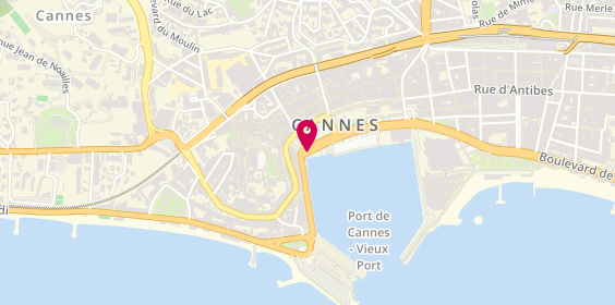 Plan de Les Bains Canins, 2 Rue Georges Clemenceau, 06400 Cannes