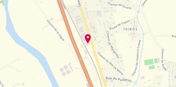 Plan de Espace Passion, 2386 Route de Nîmes, 30560 Saint-Hilaire-de-Brethmas