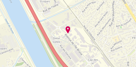 Plan de Médor et Compagnie, 24 avenue de l'Île Brune, 38120 Saint-Égrève