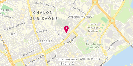 Plan de Black'n White, 14 Rue de Belfort, 71100 Chalon-sur-Saône