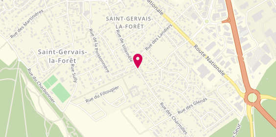 Plan de Médor et Compagnie, 105 Rue des Clouseaux
41350, 41350 Saint-Gervais-la-Forêt