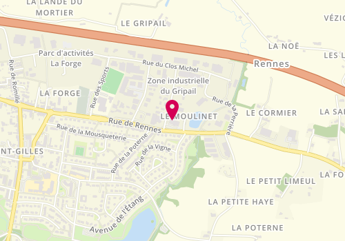 Plan de Point Vert, 1 Rue des Aulnes, 35590 Saint-Gilles