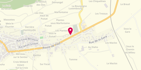 Plan de Centre Canin FayaLand, 51 Route de Toul, 54113 Blénod-lès-Toul