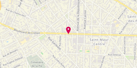 Plan de La Ménagerie Saint Maur, 96 Boulevard de Créteil, 94100 Saint-Maur-des-Fossés