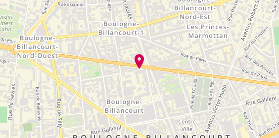 Plan de Bouldog, 81 Route de la Reine, 92100 Boulogne-Billancourt