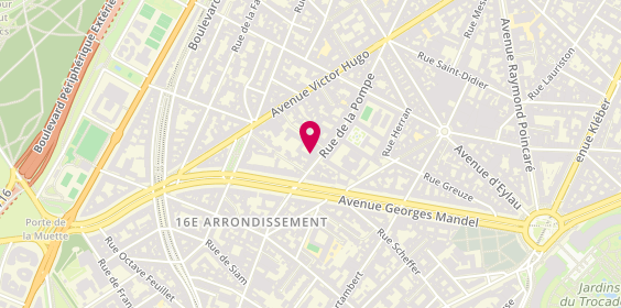 Plan de Les Animaux de Paris, 91 Rue de la Pompe, 75116 Paris