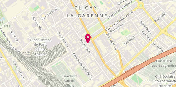 Plan de Lady Chiens, 36 Bis Rue Henri Barbusse, 92110 Clichy