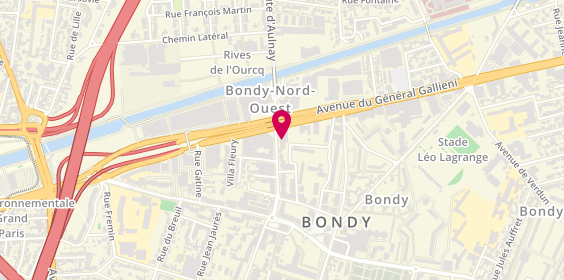 Plan de Animalis Bondy, 3-5 Rue Auguste Polissard, 93140 Bondy