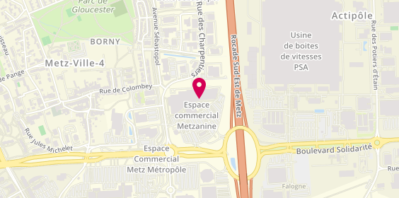 Plan de Maxi Zoo, Espace Godard
20 avenue Sébastopol, 57070 Metz