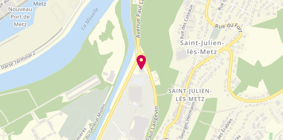Plan de Aux Poissons Exotiques, 16 avenue Paul Langevin, 57070 Saint-Julien-lès-Metz