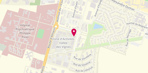 Plan de Tom&Co Amiens, Zone Aménagement de la Vallée des Vignes
14 avenue de Grèce, 80090 Amiens